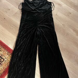 BCBG Black Velvet Jumpsuit